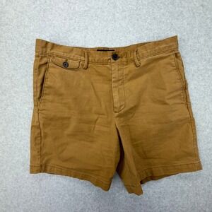 Banana Republic Lived-In Short Mens 32 Brown Cotton Stretch Chino Shorts 7